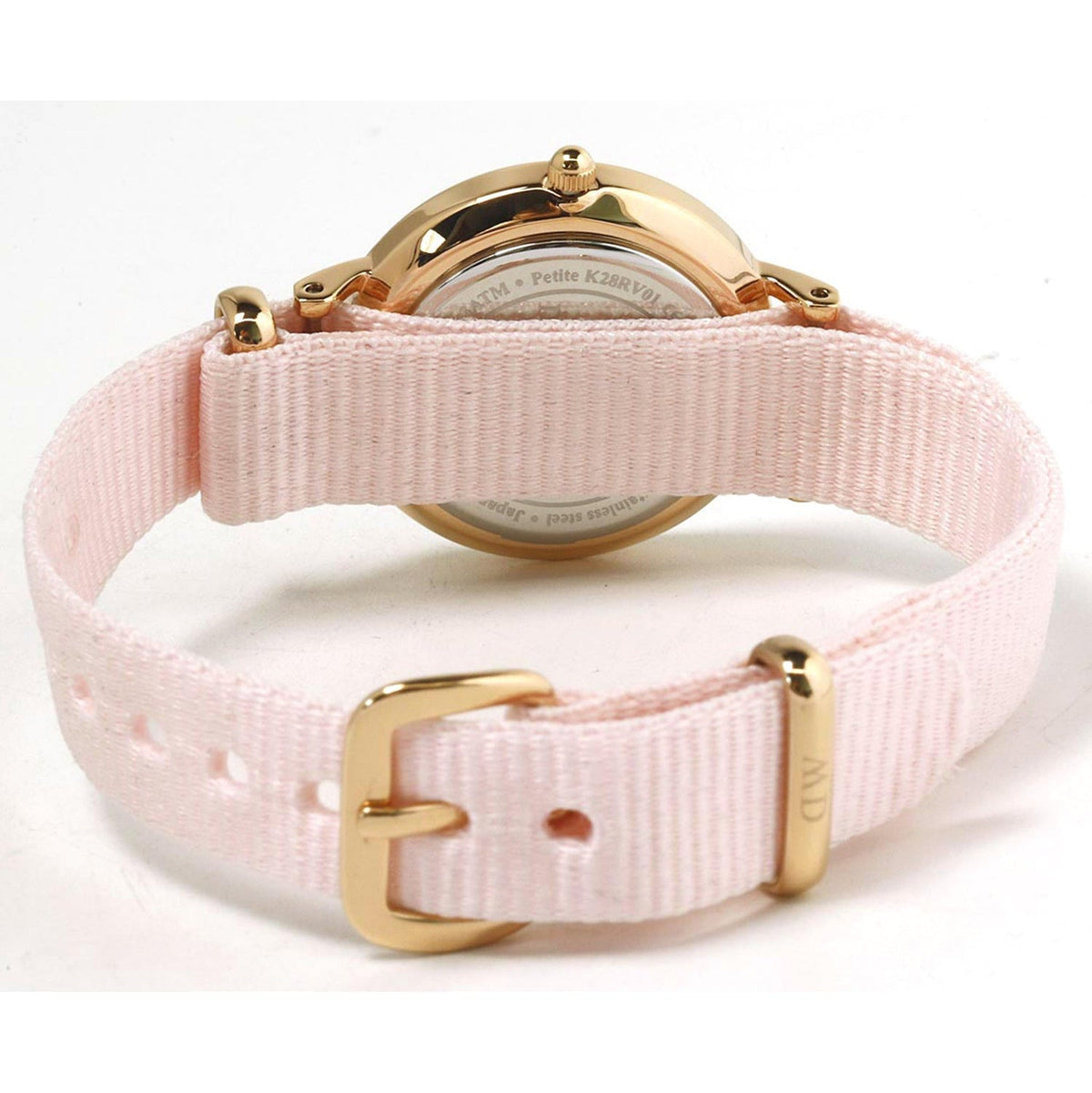Shop Authentic Daniel Wellington Petite Mother of Pearl Pink Dial Pink Nylon Strap Watch For Women - DW00100512 - Luxxuri