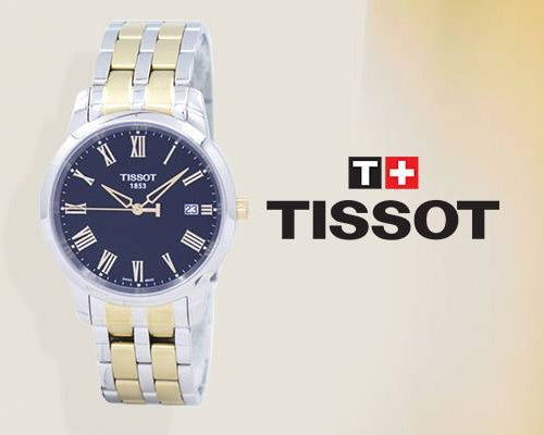 Shop Authentic Tissot T Classic Dream Black Dial Two Tone Steel Strap Watch for Men - T033.410.22.053.01 - Luxxuri