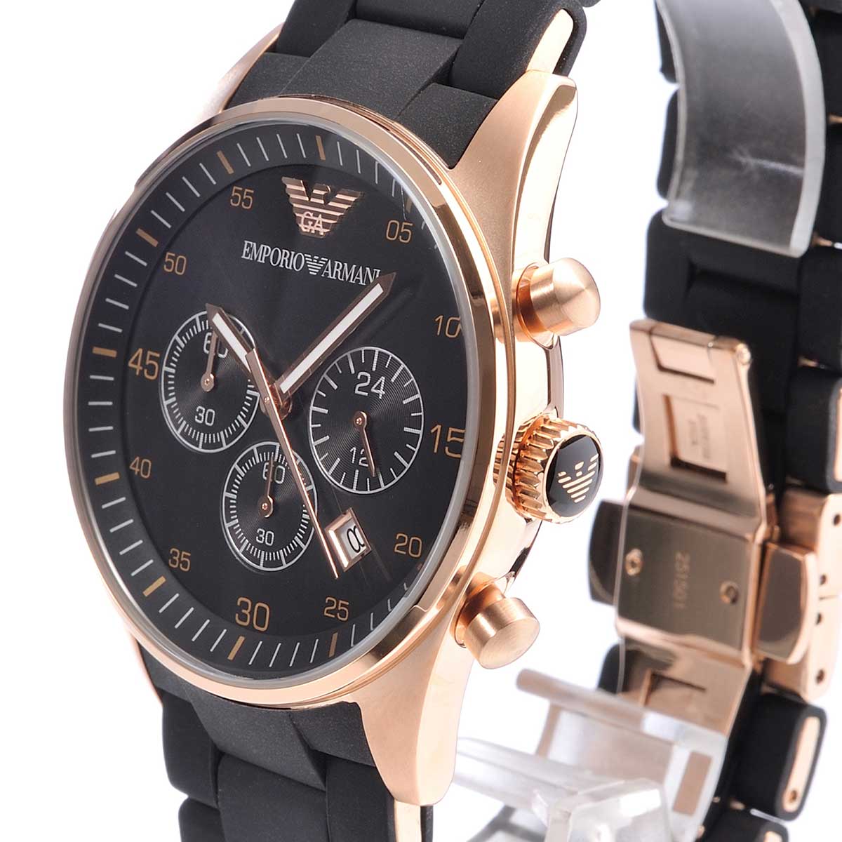 Shop Authentic Emporio Armani Sportivo Black Dial Black Steel Strap Watch For Men - AR5905 - Luxxuri