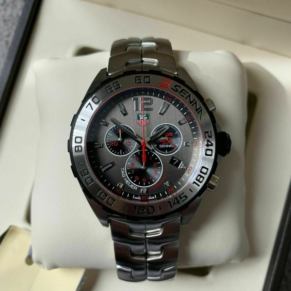 Shop Authentic Tag Heuer Formula 1 Special Edition Chronograph Grey Dial Silver Steel Strap Watch for Men - CAZ1012.BA0883 - Luxxuri
