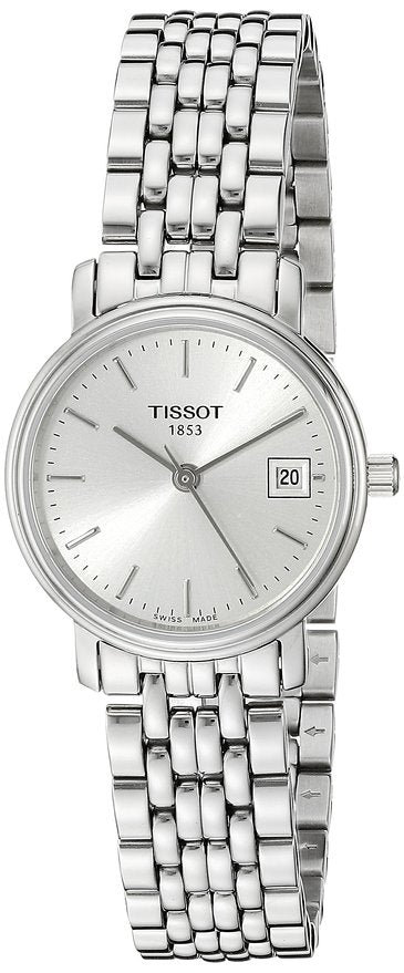 Shop Authentic Tissot T Classic Desire White Dial Silver Steel Strap Watch for Women - T52.1.281.31 - Luxxuri