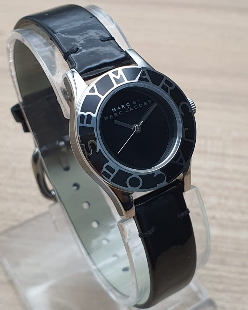 Shop Authentic Marc Jacobs Blade Black Dial Black Leather Strap Watch for Women - MBM1082 - Luxxuri