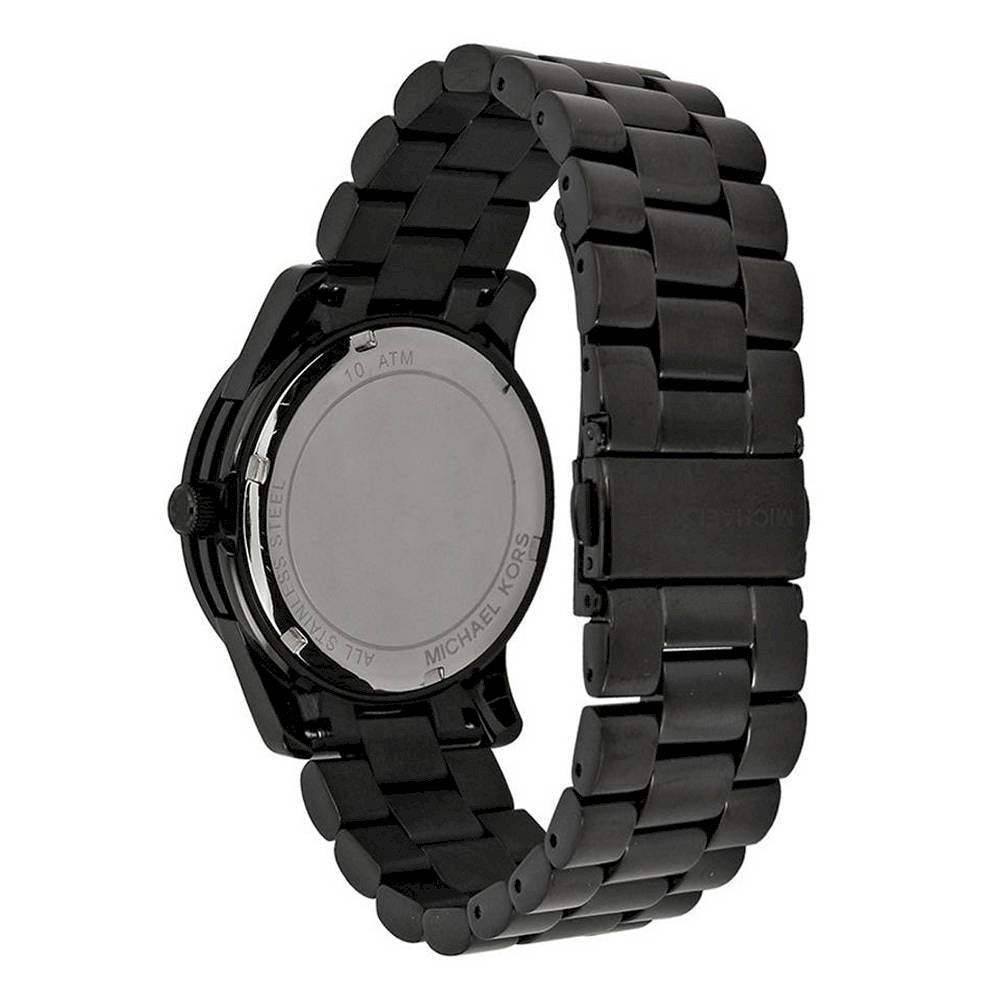 Shop Authentic Michael Kors Runway Black Dial Black Steel Strap Watch for Women - MK6057 - Luxxuri