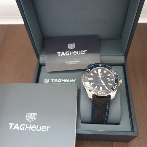 Shop Authentic Tag Heuer Aquaracer Black Dial Watch for Men - WAY201C.FC6395 - Luxxuri
