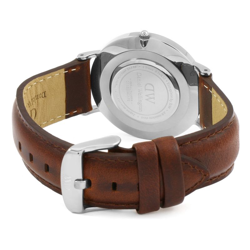 Shop Authentic Daniel Wellington Classic Durham Black Dial Brown Leather Strap Watch For Women - DW00100142 - Luxxuri