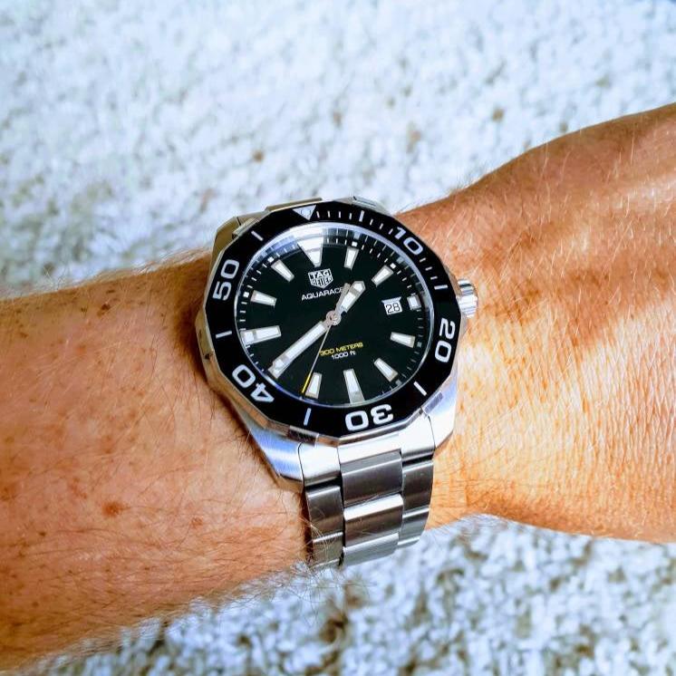 Shop Authentic Tag Heuer Aquaracer Black Dial Watch for Men - WAY111A.BA0928 - Luxxuri