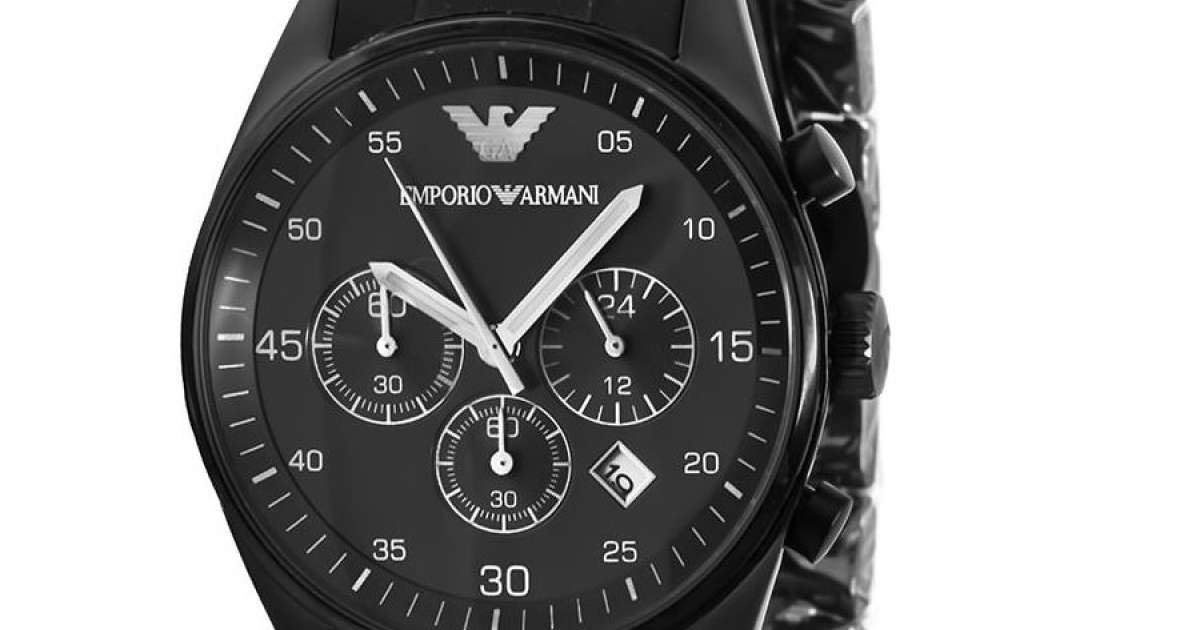 Shop Authentic Emporio Armani Sportivo Chronograph Black Dial Black Stainless Steel Watch For Men - AR5889 - Luxxuri