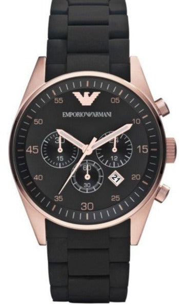 Shop Authentic Emporio Armani Sportivo Black Dial Black Steel Strap Watch For Men - AR5905 - Luxxuri