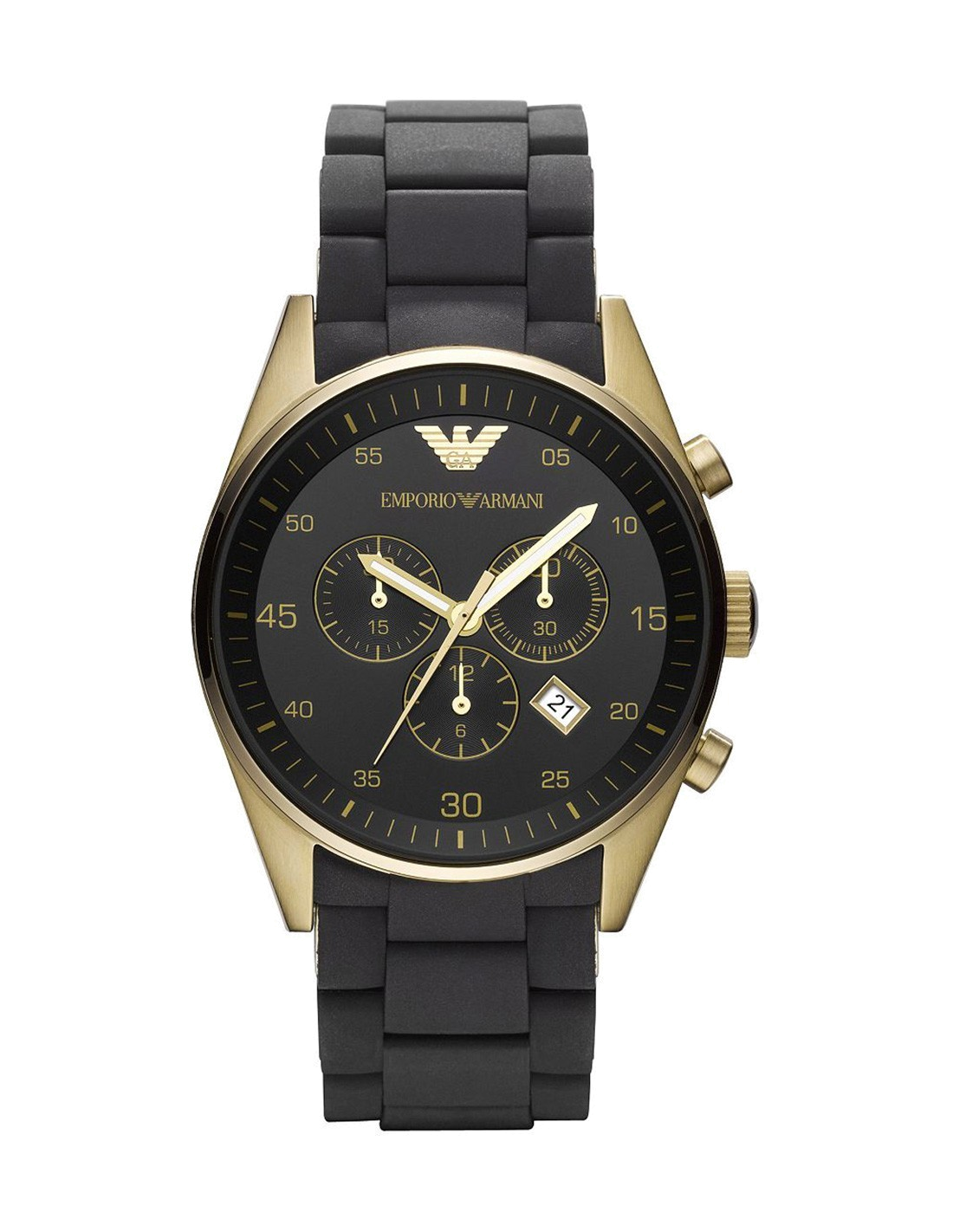 Shop Authentic Emporio Armani Sportivo Quartz Black Dial Black Steel Strap Watch For Men - AR8023 - Luxxuri
