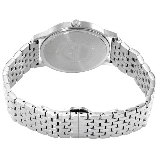 Shop Authentic Emporio Armani Kappa Quartz White Dial Silver Steel Strap Watch For Men - AR80014 - Luxxuri
