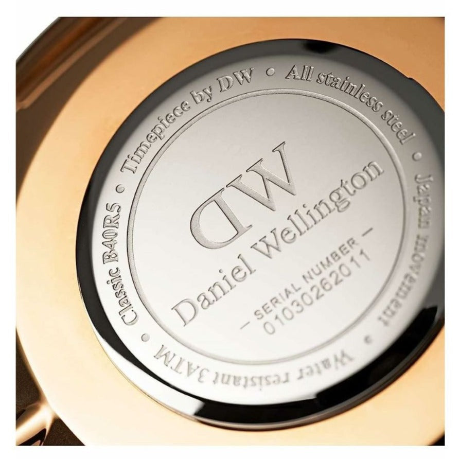 Shop Authentic Daniel Wellington Classic Suffolk White Dial Brown Leather Strap Watch For Women - DW00100120 - Luxxuri