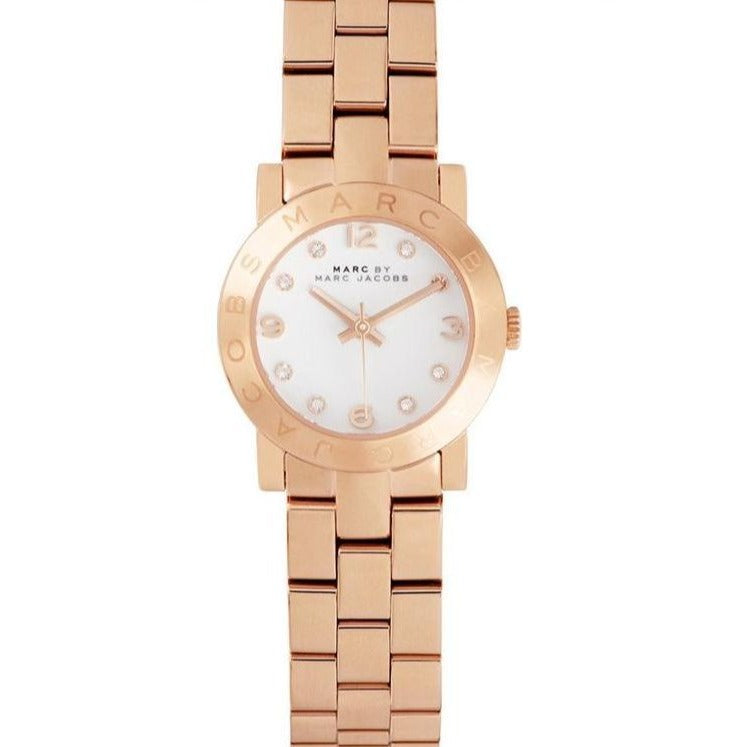Shop Authentic Marc Jacobs Mini Amy White Dial Rose Gold Steel Strap Watch for Women - MBM3078 - Luxxuri