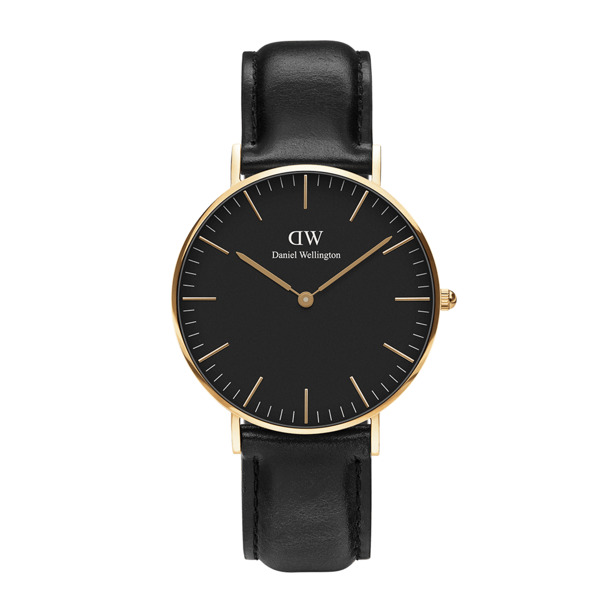 Shop Authentic Daniel Wellington Classic Reading Black Dial Black Leather Strap Watch For Men - DW00100129 - Luxxuri