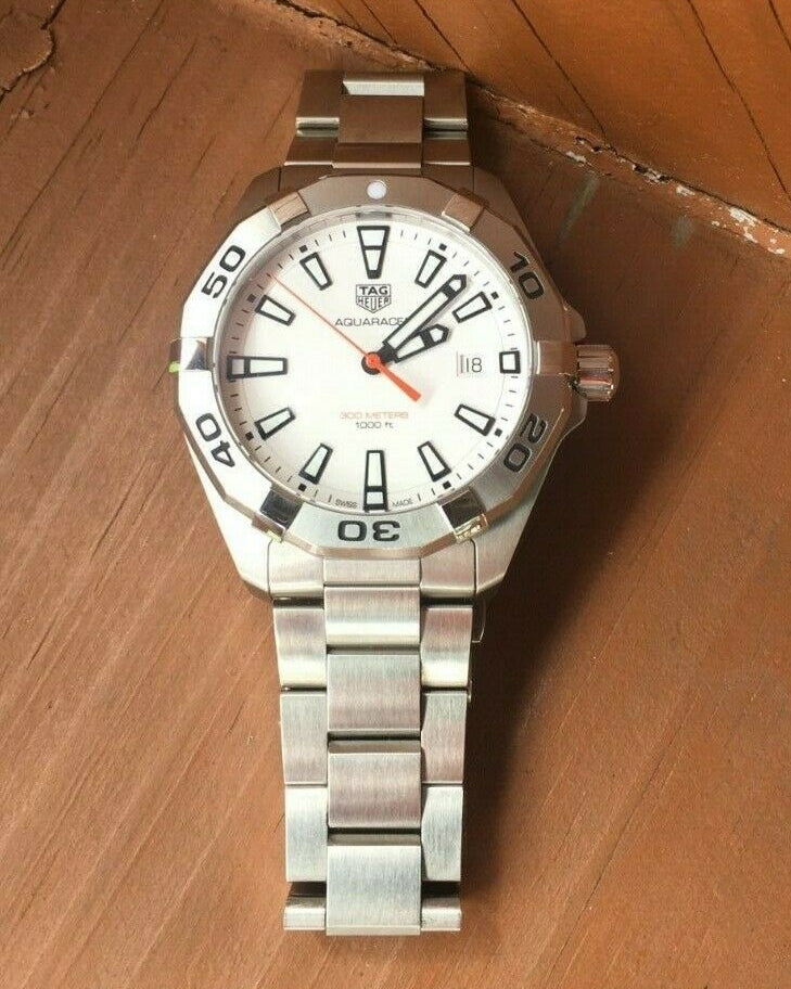 Shop Authentic Tag Heuer Aquaracer White Dial Watch for Men - WBD1111.BA0928 - Luxxuri