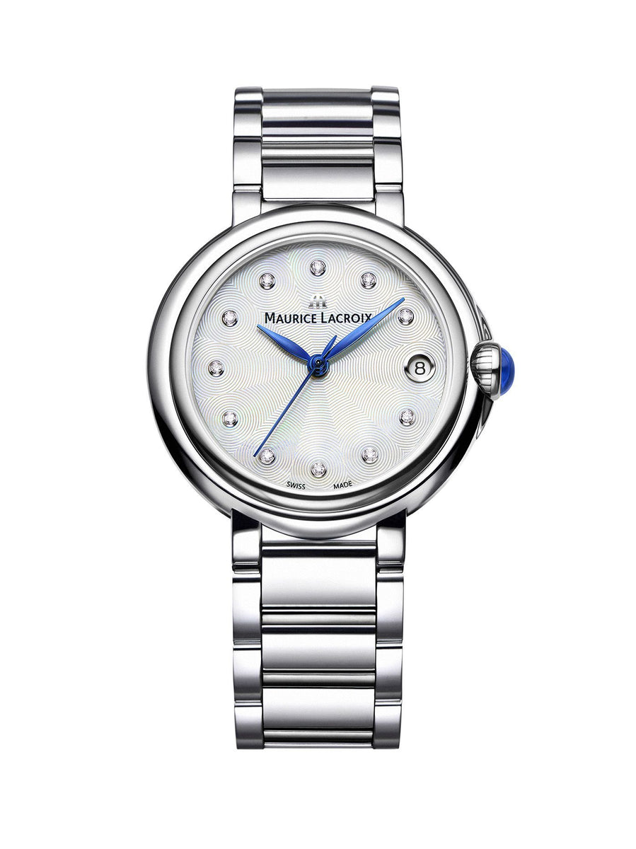 Shop Authentic Maurice Lacroix Fiaba Mother of Pearl Dial Silver Steel Strap Watch for Women - FA1004-SS002-170-1 - Luxxuri
