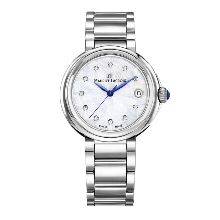 Shop Authentic Maurice Lacroix Fiaba Mother of Pearl Dial Silver Steel Strap Watch for Women - FA1004-SS002-170-1 - Luxxuri