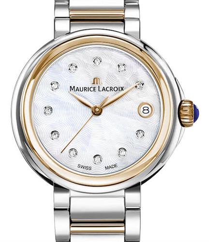 Shop Authentic Maurice Lacroix Fiaba Mother of Pearl Dial Two Tone Steel Strap Watch for Women - FA1007-PVP13-170-1 - Luxxuri