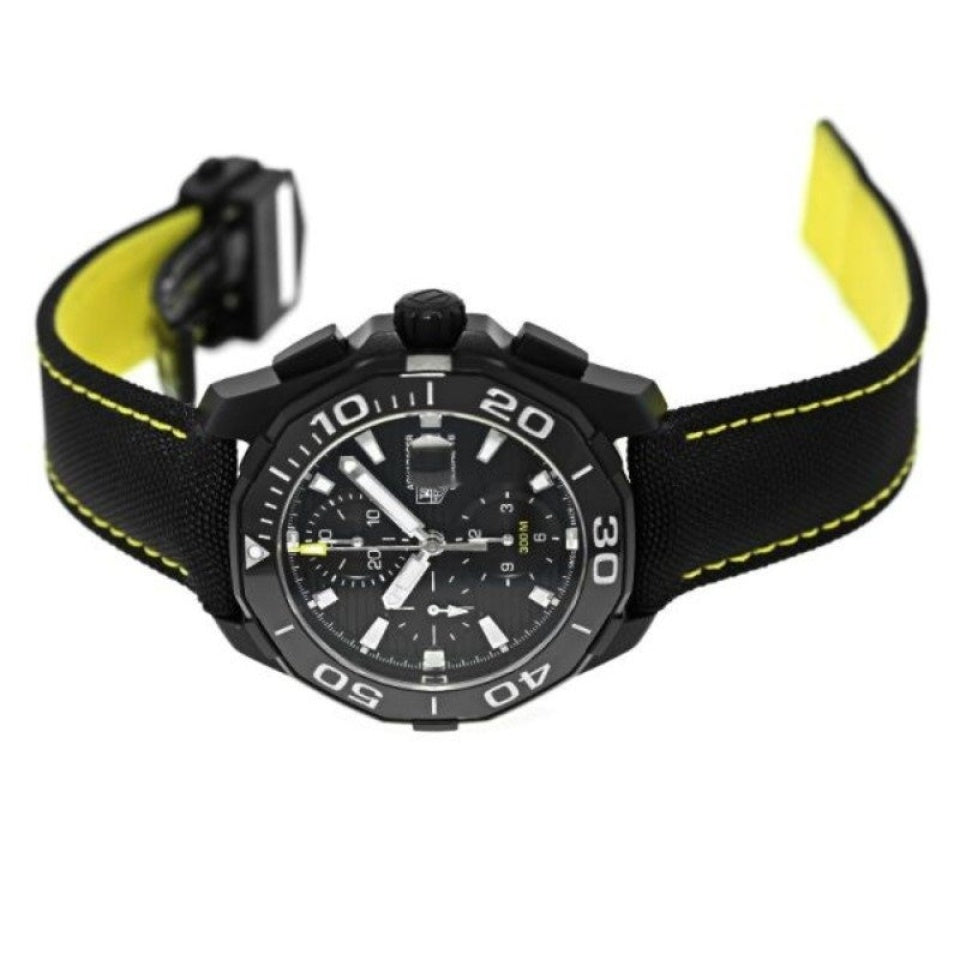 Shop Authentic Tag Heuer Aquaracer PVD Black Dial Watch for Men - CAY218A.FC6361 - Luxxuri