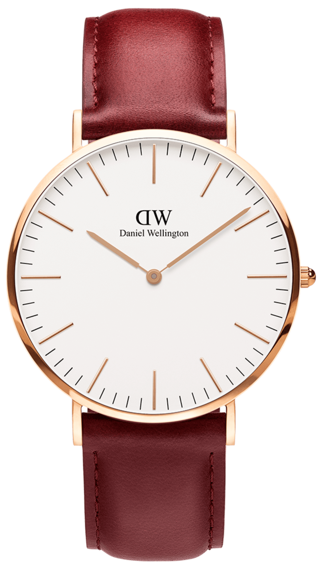 Shop Authentic Daniel Wellington Classic Suffolk White Dial Brown Leather Strap Watch For Women - DW00100120 - Luxxuri