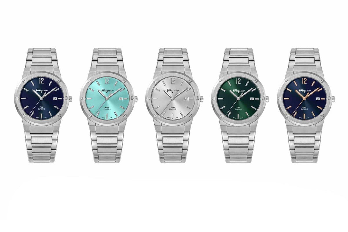Shop Authentic Salvatore Ferragamo F-80 Classic Green Dial Silver Steel Strap Watch for Men - SFDT02123 - Luxxuri
