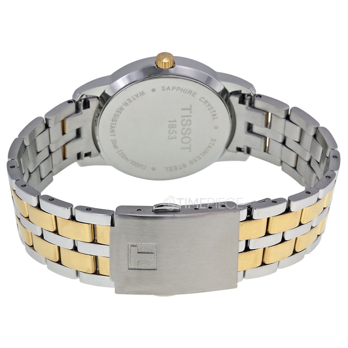 Shop Authentic Tissot T Classic Dream Black Dial Two Tone Steel Strap Watch for Men - T033.410.22.053.01 - Luxxuri