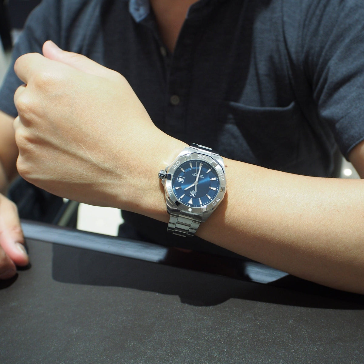 Shop Authentic Tag Heuer Aquaracer Blue Dial Watch for Men - WAY1112.BA0928 - Luxxuri