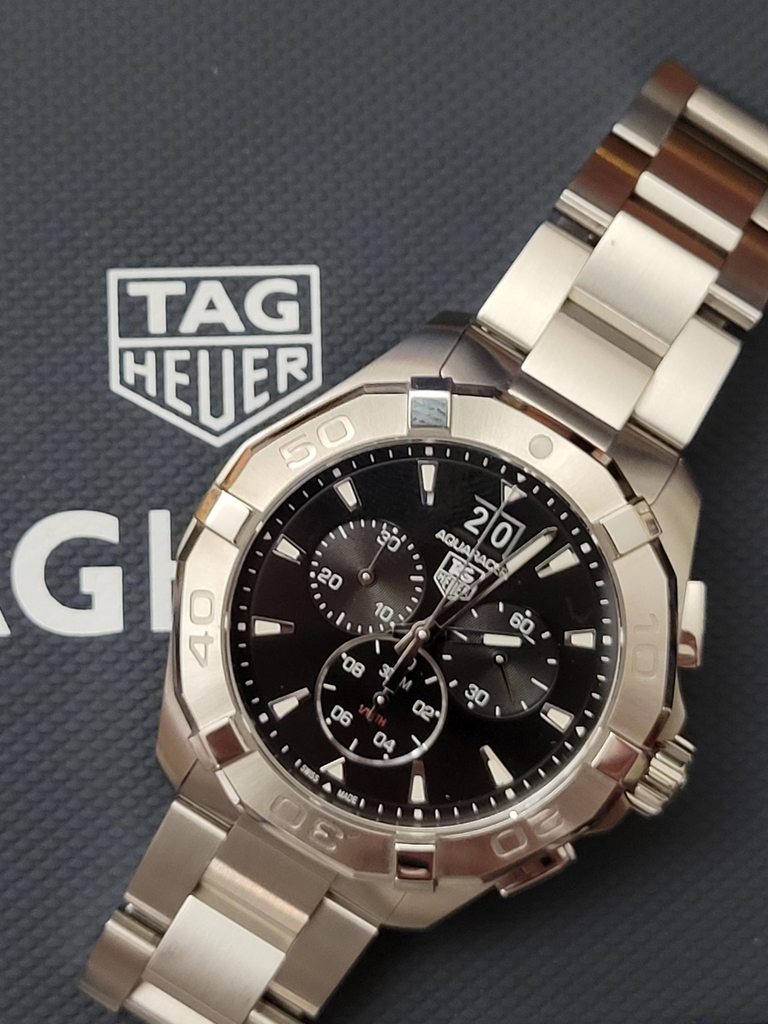 Shop Authentic Tag Heuer Aquaracer Black Dial Watch for Men - CAY1110.BA0927 - Luxxuri