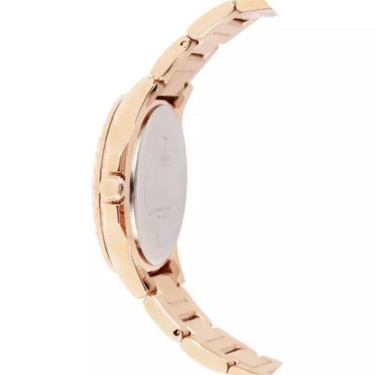 Shop Authentic Guess Sassy Quartz White Dial Rose Gold Steel Strap Watch For Women - W0705L3 - Luxxuri