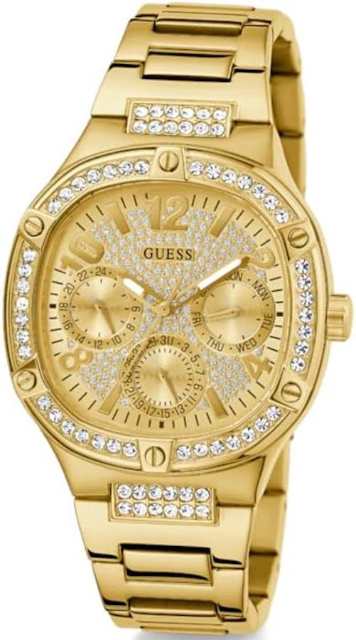 Shop Authentic Guess Duchess Quartz Gold Dial Gold Steel Strap Watch For Women - GW0558L2 - Luxxuri