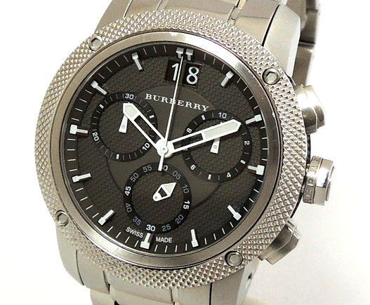 Shop Authentic Burberry Utilitarian Chronograph Black Dial Silver Steel Strap Watch For Men - BU9800 - Luxxuri