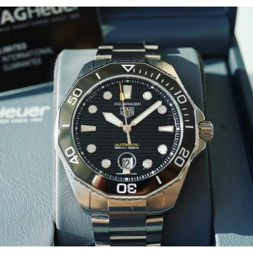 Shop Authentic Tag Heuer Aquaracer Professional 300 Automatic Black Dial Silver Steel Strap Watch for Men - WBP201A.BA0632 - Luxxuri
