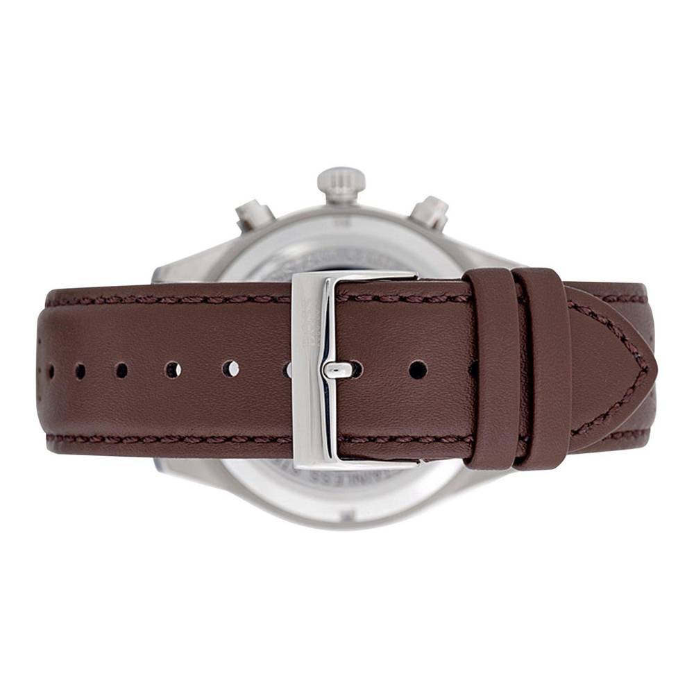 Shop Authentic Hugo Boss Grand Prix Grey Dial Brown Leather Strap Watch for Men - 1513476 - Luxxuri