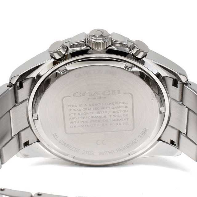 Coach Kent Chronograph Blue Dial Silver Steel Strap Watch for Men - 14602555