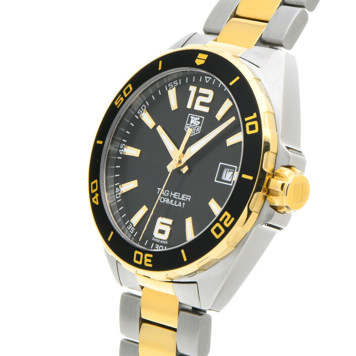 Shop Authentic Tag Heuer Formula 1 Quartz Black Dial Two Tone Steel Strap Watch for Men - WAZ1121.BB0879 - Luxxuri