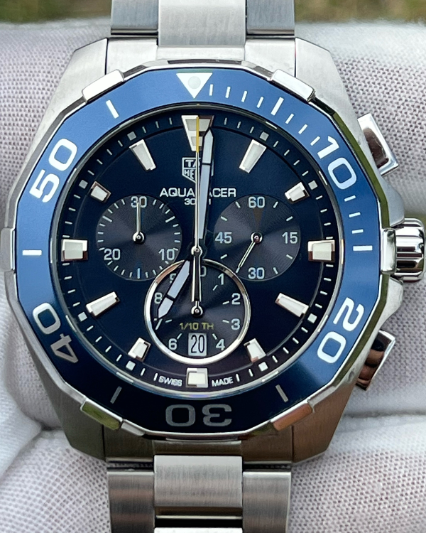 Shop Authentic Tag Heuer Aquaracer Blue Dial Watch for Men - CAY111B.BA0927 - Luxxuri
