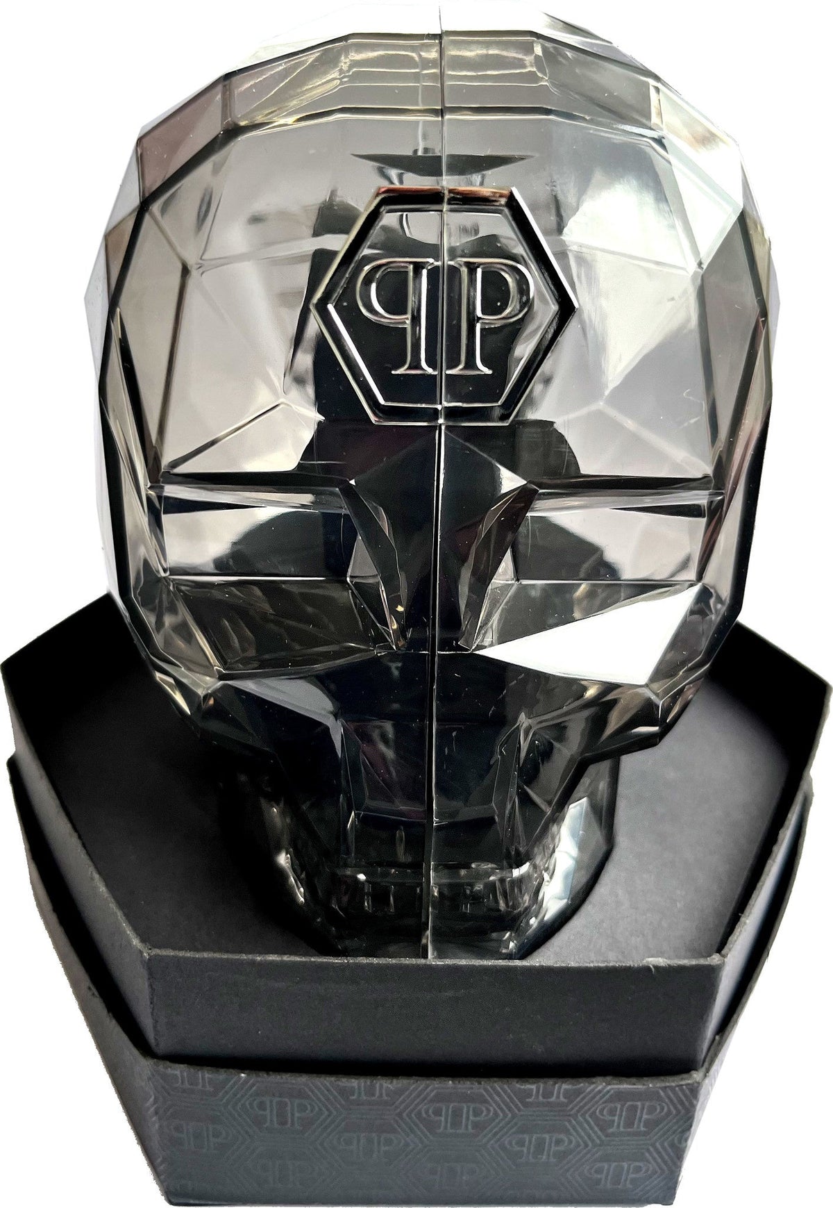 Philipp Plein The $kull Diver Black Dial Silver With Rose Gold Stainless Steel Strap Watch For Men- PWOAA0822