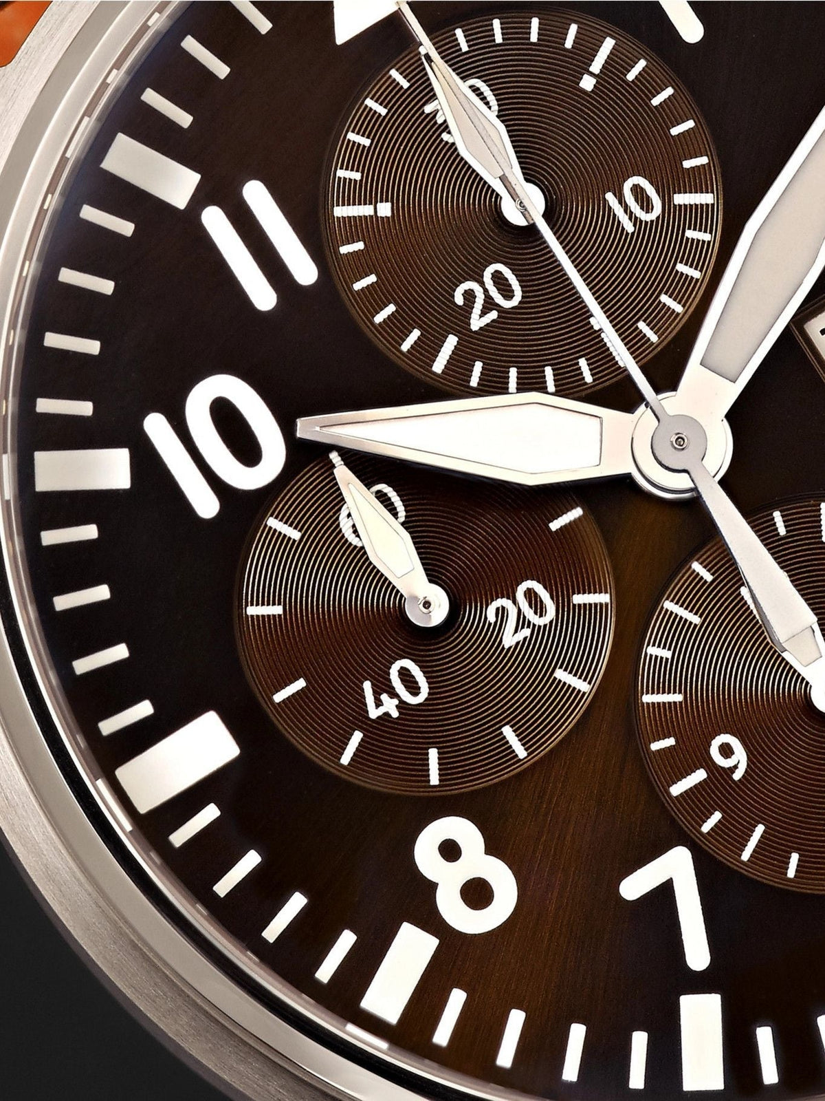Shop Authentic IWC Pilot's Watch Chronograph Edition Brown Dial Brown Leather Strap Watch for Men - IW377713 - Luxxuri