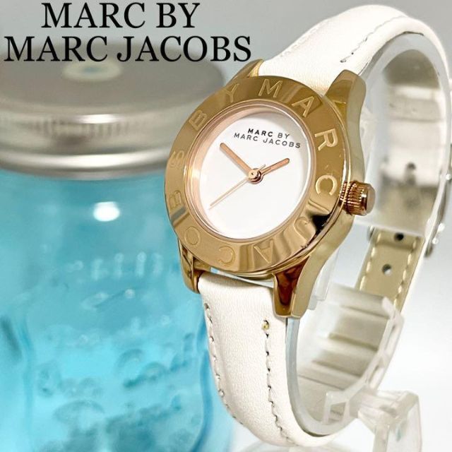 Shop Authentic Marc Jacobs Mini Blade White Dial White Leather Strap Watch for Women - MBM1207 - Luxxuri