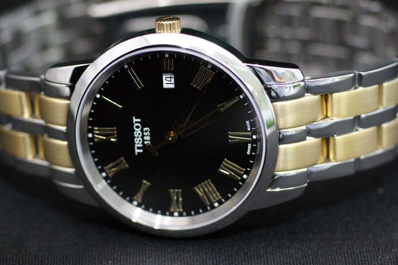 Shop Authentic Tissot T Classic Dream Black Dial Two Tone Steel Strap Watch for Men - T033.410.22.053.01 - Luxxuri