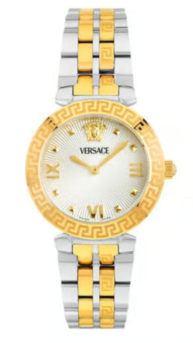 Shop Authentic Versace Daphnis White Dial Two Tone Steel Strap Watch for Women - VEOCA0324 - Luxxuri