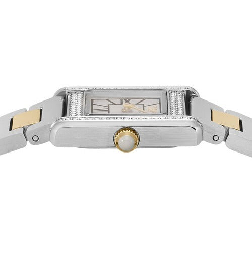 Shop Authentic Emporio Armani Genni Crystals Silver Dial Two Tone Steel Strap Watch for Women - AR11704 - Luxxuri