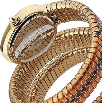 Just Cavalli Doppio Black Dial Multicolor Steel Strap Watch for Women - JC1L163M0065