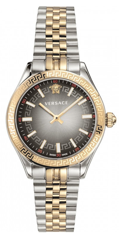Shop Authentic Versace Hellenyium Grey Dial Two Tone Steel Strap Watch for Women - VEHU00520 - Luxxuri