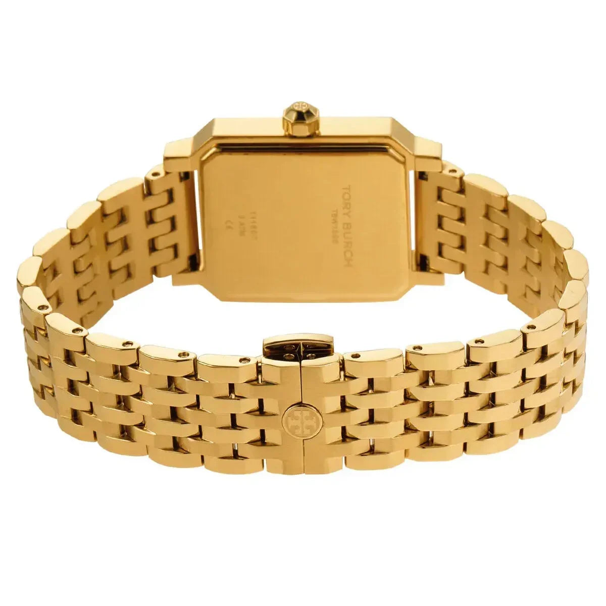 Tory Burch Robinson White Dial Gold Steel Strap Watch for Women - TBW1500