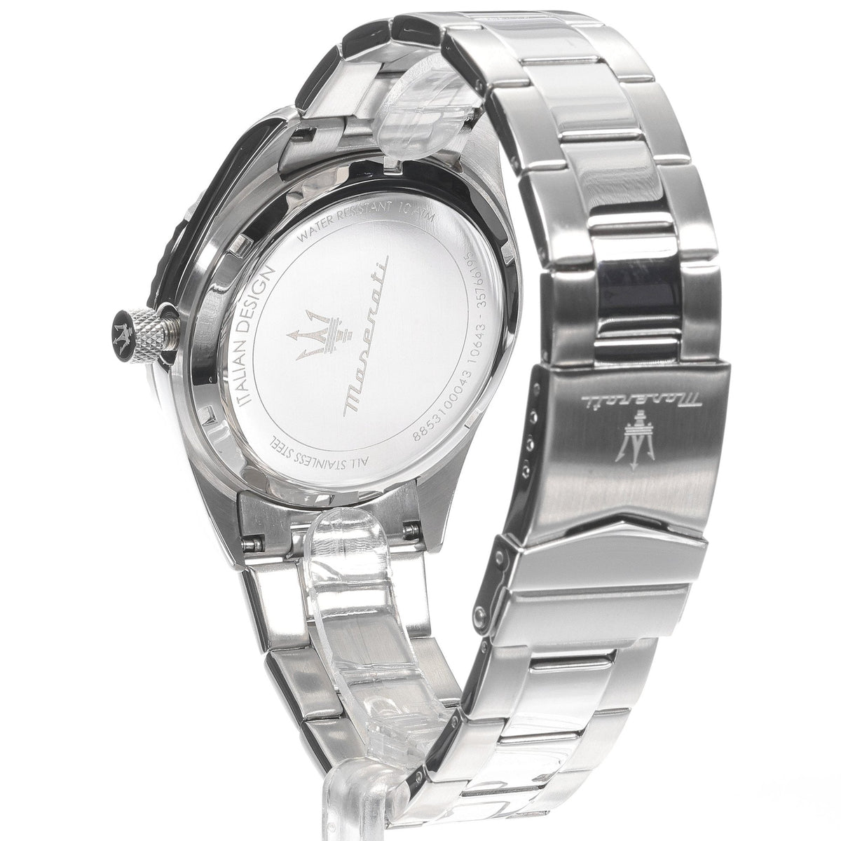 Maserati Competizione Green Dial Silver Steel Strap Watch for Men - R8853100043