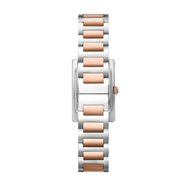 Emporio Armani Genni Mother of Pearl Dial Two Tone Steel Strap Watch for Women - AR11626