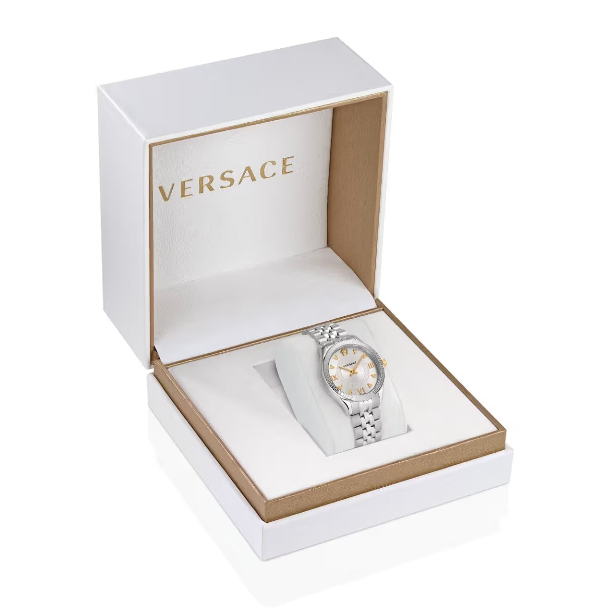 Versace Hellenyium Quartz Silver Dial Silver Steel Strap Watch for Women - VE2S00322