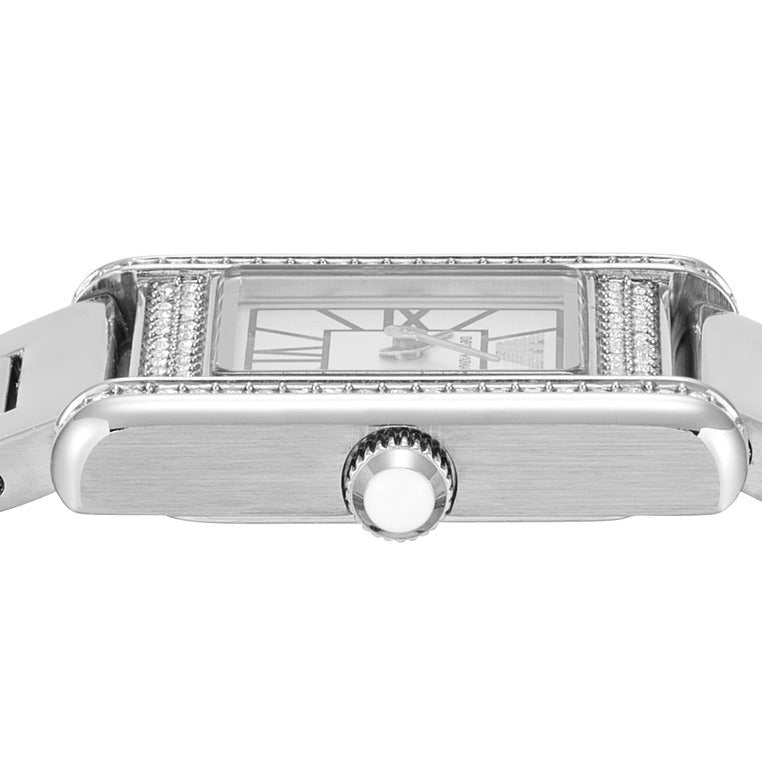 Shop Authentic Emporio Armani Genni Analog Mother of Pearl Dial Silver Steel Strap Watch for Women - AR11662 - Luxxuri