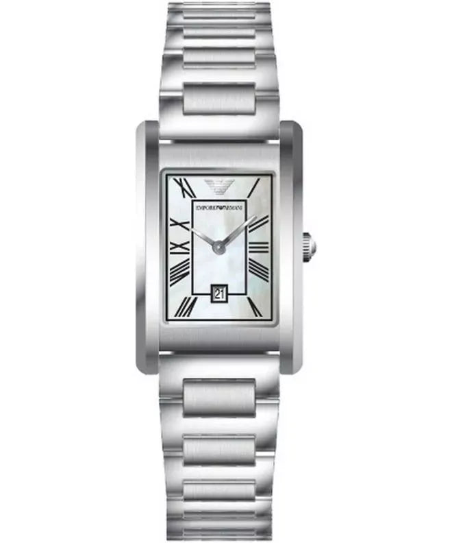 Emporio Armani Gino Mother of Pearl Dial Silver Steel Strap Watch for Men - AR11664