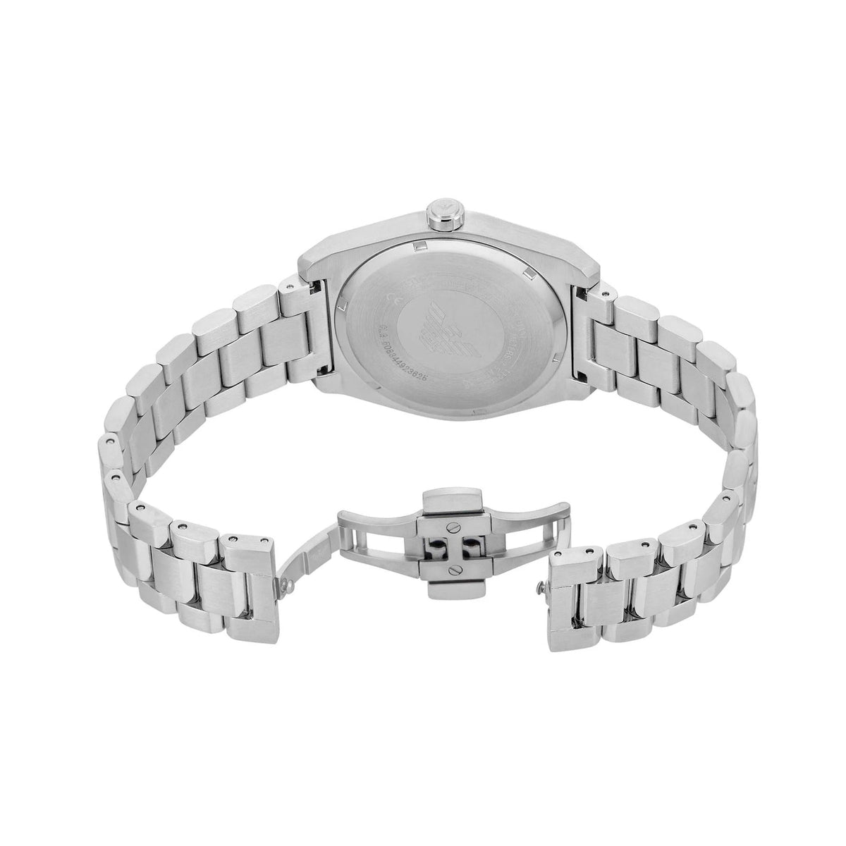 Shop Authentic Emporio Armani Frederico Analog Black Dial Silver Steel Strap Watch for Men - AR11622 - Luxxuri